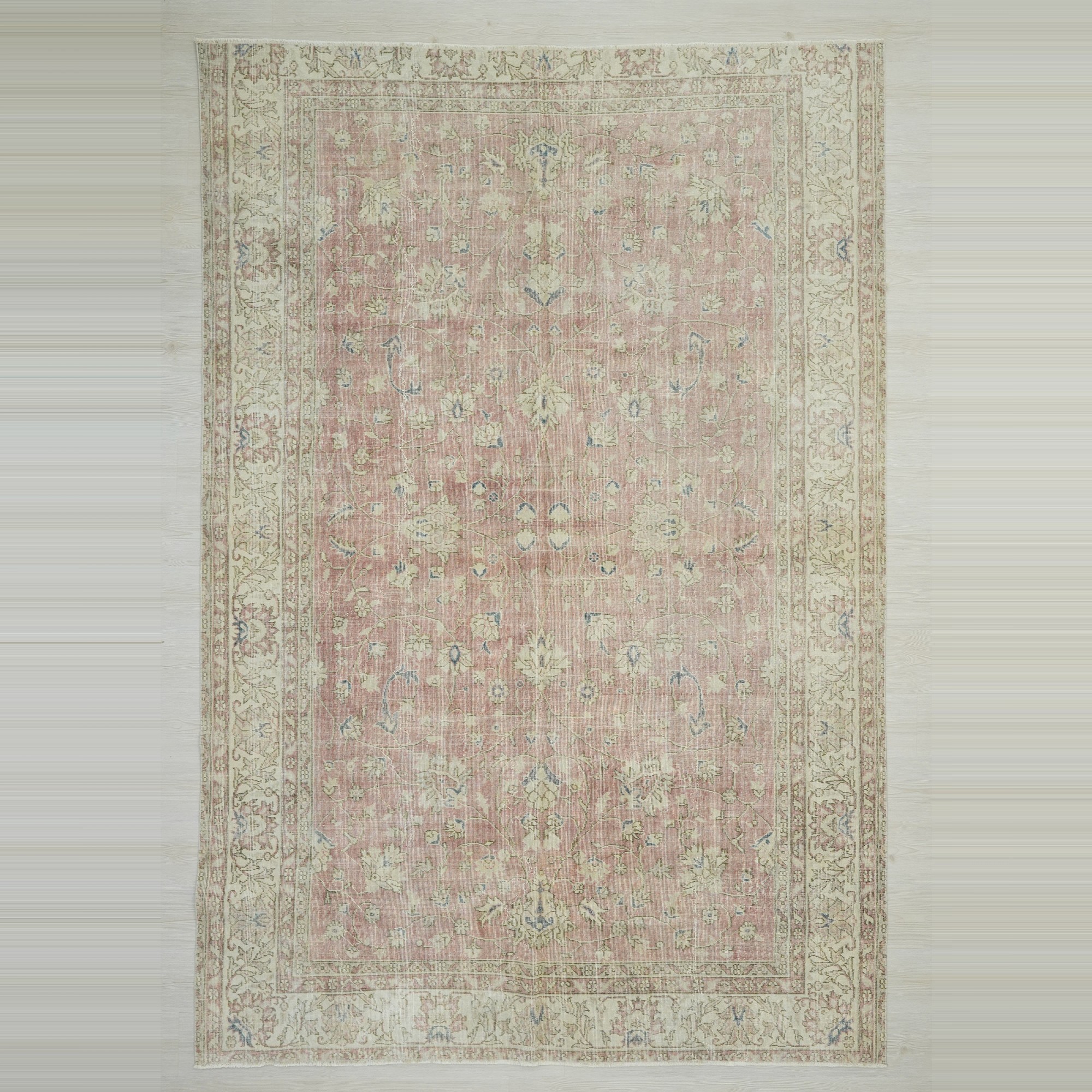 Vintage Oushak Rug 7x10 216,314 - Oushak Rug