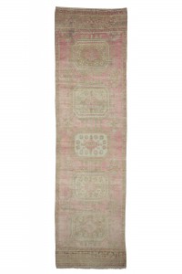 Turkish Rug Runner Vintage Oushak Runner Rug 3x12 Feet 93,357