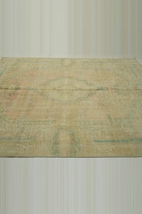 Vintage Turkish Oushak Rug 7x9 Feet 200,276 - Oushak Rug $i