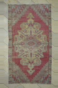 Vintage Turkish Rug 4x8 133,243 - Turkish Carpet Rug  $i