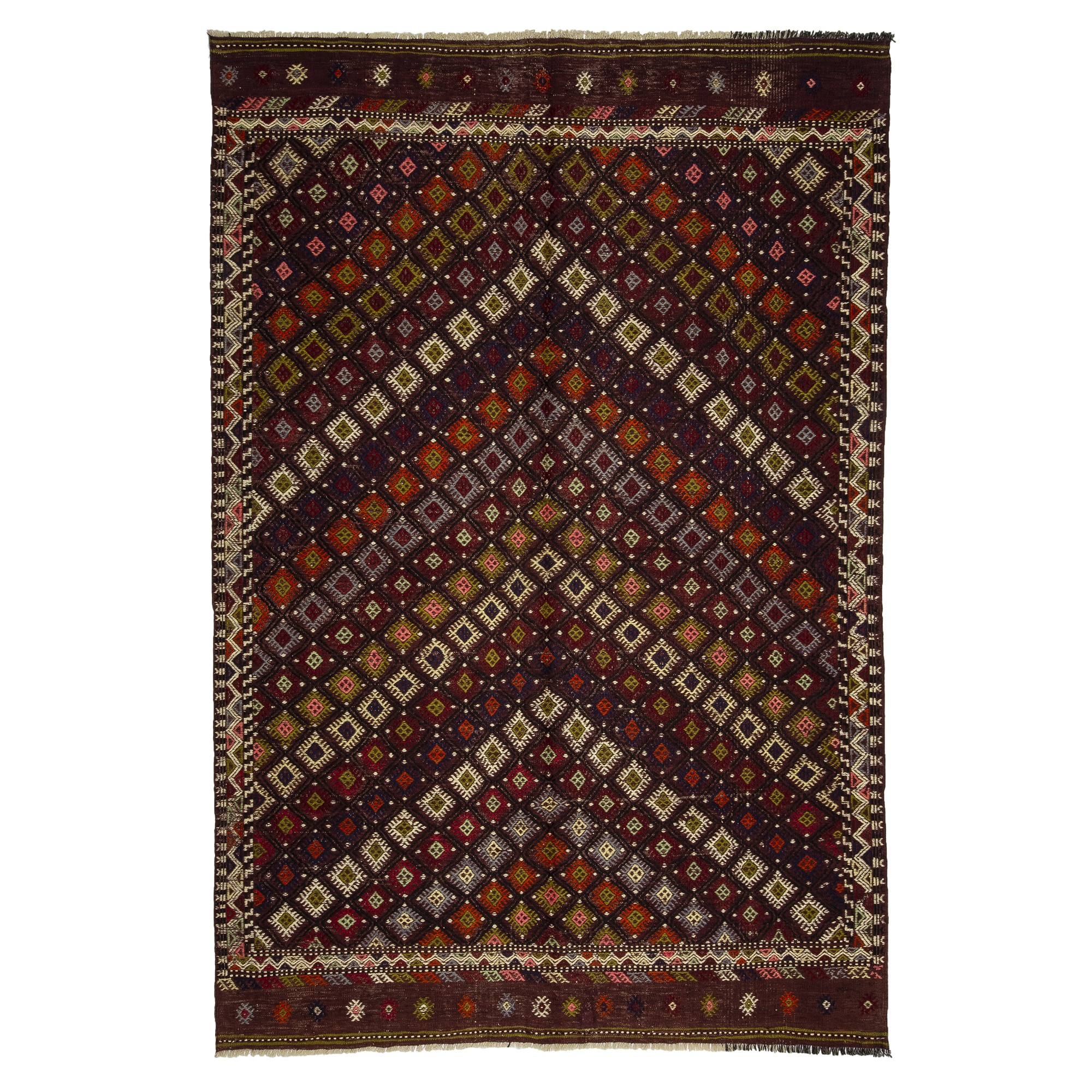 West Anatolian Area Kilim Rug 5x8 Feet 164,245 - Turkish Kilim Rug