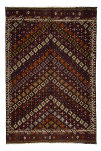Turkish Kilim Rug West Anatolian Area Kilim Rug 5x8 Feet 164,245