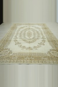White Gray Oushak Rug 7x10 Feet 214,316 - Oushak Rug $i