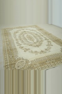 White Gray Oushak Rug 7x10 Feet 214,316 - Oushak Rug $i