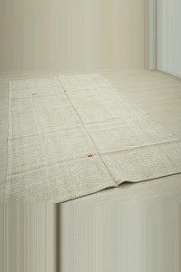 White Turkish Hemp Rug 6x9 167,285 - Turkish Hemp Rug $i
