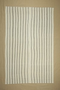 Turkish Natural Rug Wool Cotton Natural Striped Rug 7x10 Feet 204,305