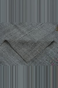 Wool Embrodiery on Grey Rug 8x10 Feet 227,294 - Grey Turkish Rug  $i