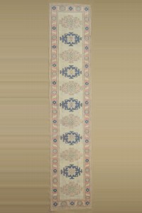 Wool Oushak Rug Runner,3x12 75,365 - Turkish Rug Runner  $i