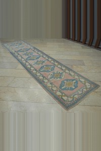 Wool Oushak Rug Runner,3x12 92,360 - Turkish Rug Runner  $i