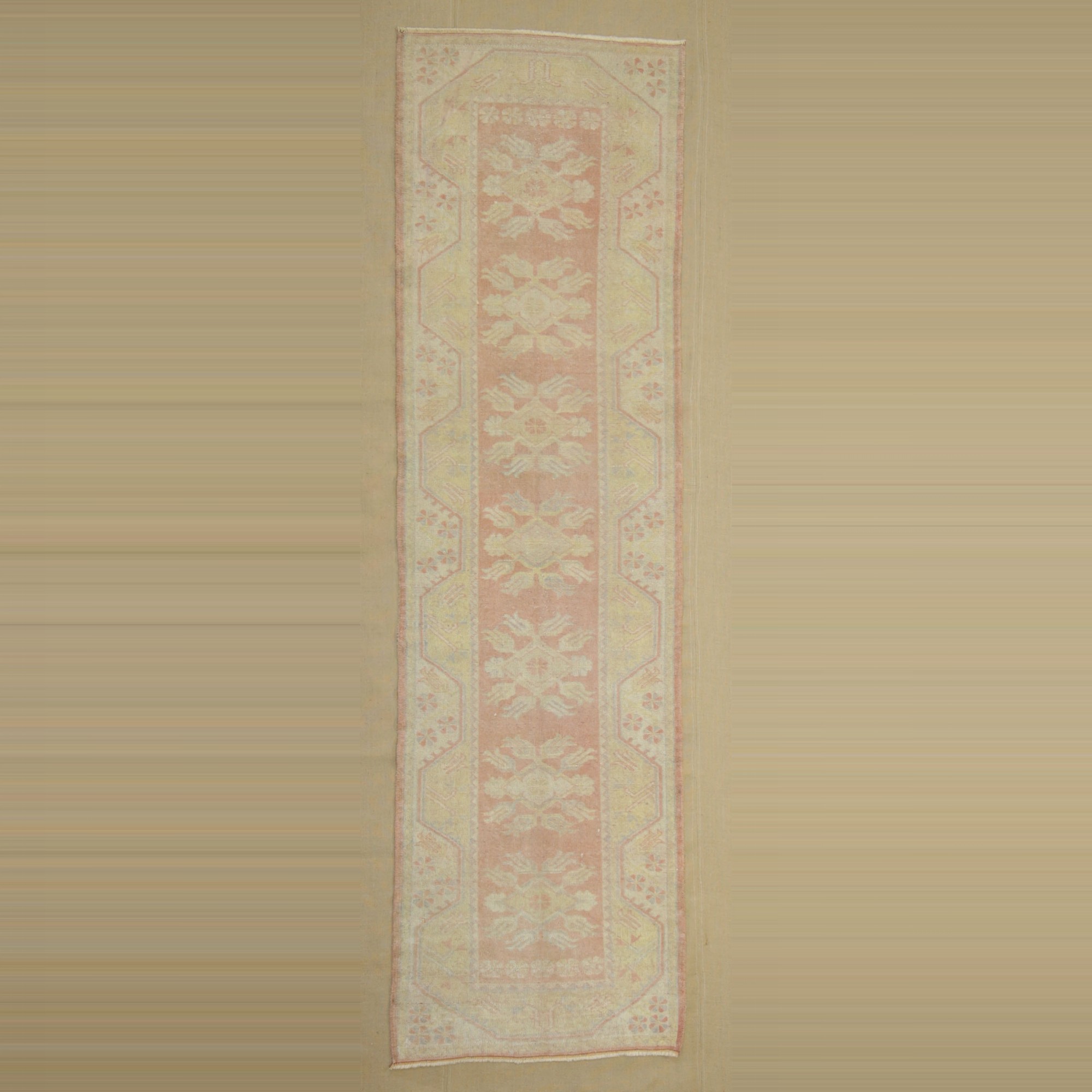 Wool Oushak Rug Runner 3x9 78,277 - Turkish Rug Runner