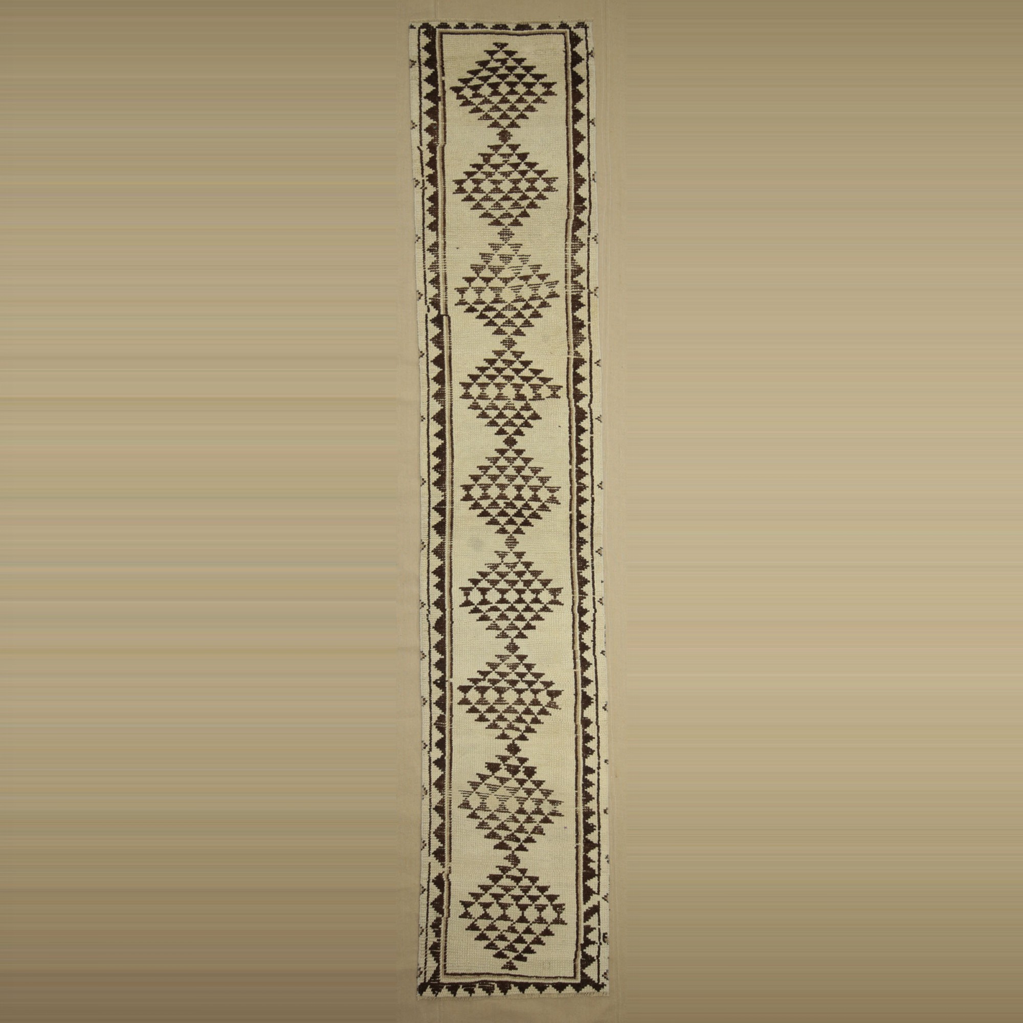 Wool Woven Ethnic Rug Runner,2,5x12,5. 73,378 - Turkish Rug Runner