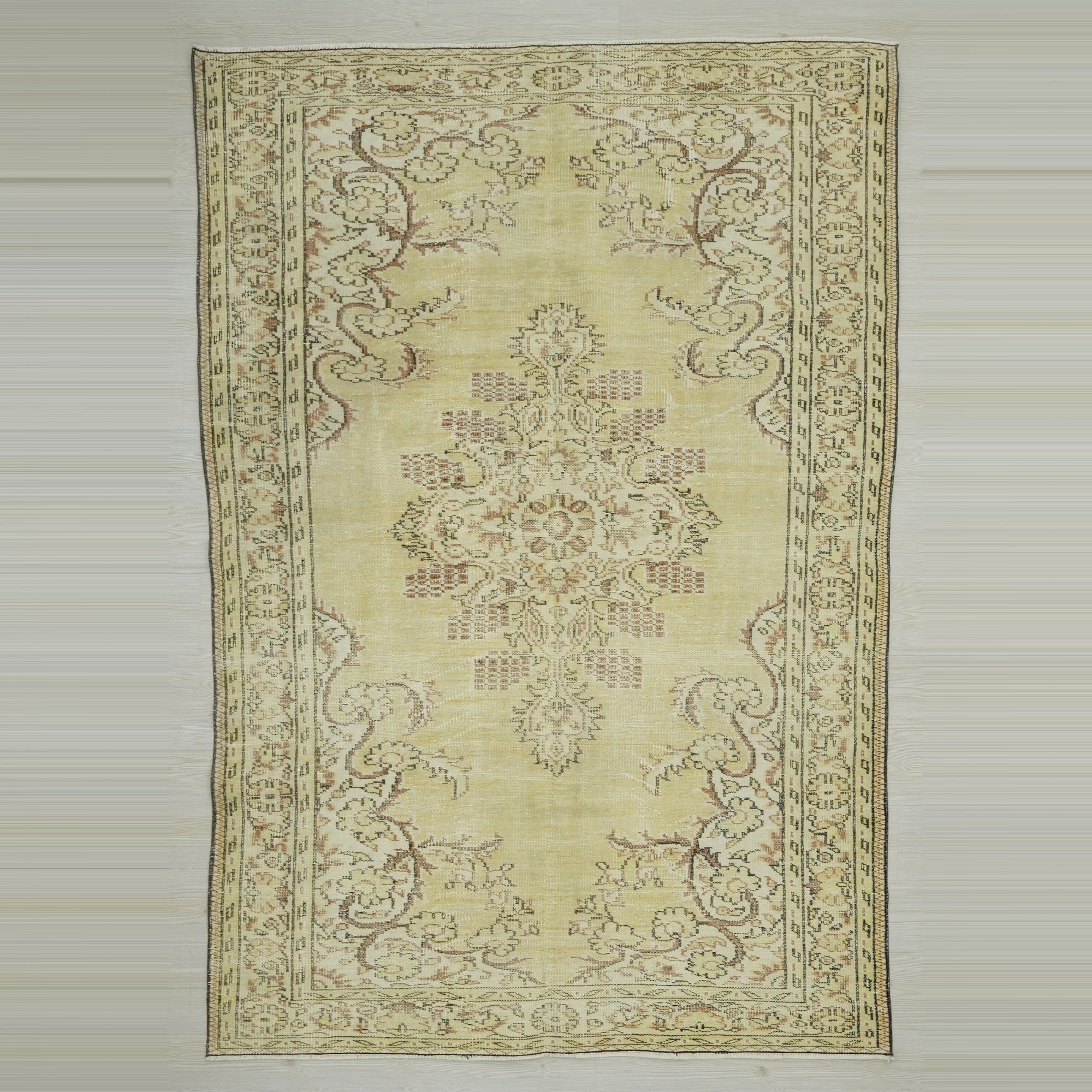 Yellow Oushak Rug 6x9  174,271 - Oushak Rug