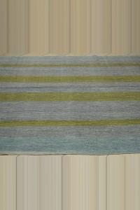 Yellow Striped Gray Turkish Kilim Rug 8x10 230,308 - Grey Turkish Rug $i