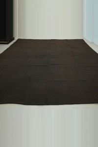 10.8x11.8 Square Size Dark Brown Goat Hair Rug. 328,358 - Goat Hair Rug  $i