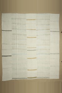 10x11 Modern Stripe Hemp Kilim Rug 303,344
