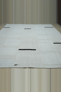 10x12 Broken Stripe Modern Vintage Hemp Kilim Rug 317,350 - Turkish Hemp Rug  $i