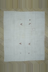 Turkish Hemp Rug 10x12 Handmade Vintage Hemp Kilim Rug 290,350