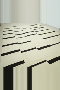 10x13 Minimalist Decor Stripe Kilim Rug. 303,394 - Turkish Natural Rug  $i