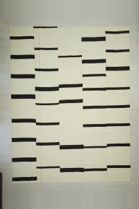 Turkish Natural Rug 10x13 Minimalist Decor Stripe Kilim Rug. 303,394