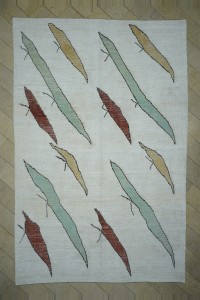 Turkish Carpet Rug 10x15 Primitive Pattern New Made Hemp Carpet Rug 305,455