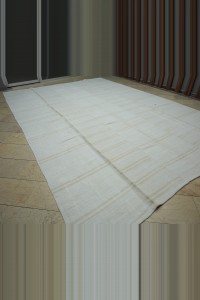 10x15 Primitive Striped Hemp Kilim Rug. 316,451 - Turkish Hemp Rug  $i