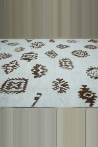 10x15 White And Brown Hemp Carpet Rug 300,458 - Turkish Carpet Rug  $i