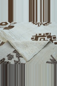 10x15 White And Brown Hemp Carpet Rug 300,458 - Turkish Carpet Rug  $i
