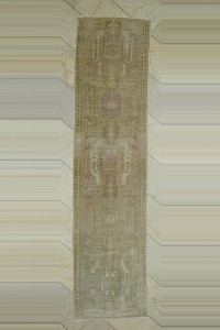 Turkish Rug Runner 2.5x10 Vintage Narrow Persian Rug Runner 73,297