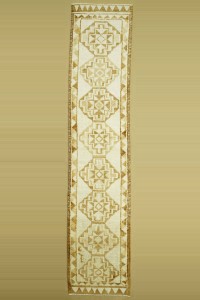 2,5x13 Natural Soft Color Carpet Rug Runner 80,384 - Turkish Rug Runner  $i