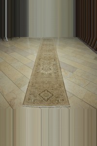 2.5x15 Beige Brown Stair Decor Persian Rug Runner 80,452 - Turkish Rug Runner  $i