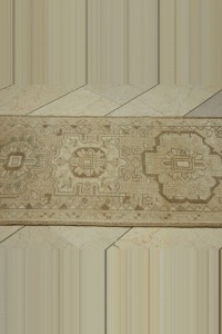 2.5x15 Beige Brown Stair Decor Persian Rug Runner 80,452 - Turkish Rug Runner  $i