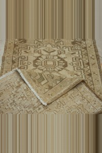 2.5x15 Beige Brown Stair Decor Persian Rug Runner 80,452 - Turkish Rug Runner  $i