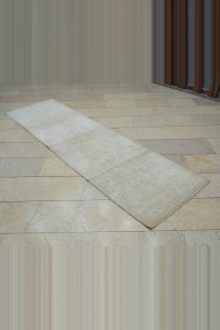 2.6x9 Wool Vintage Turkish Oushak Rug Runner. 80,285 - Turkish Rug Runner  $i