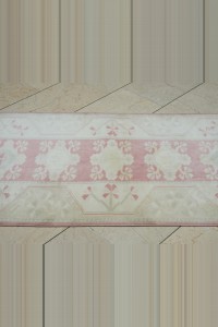 2.7x9 Wool Vintage Turkish Oushak Rug Runner 82,270 - Turkish Rug Runner  $i