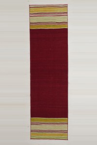 Turkish Rug Runner 2.x8.5 Red Gordes Kilim Rug Runner. 71,255