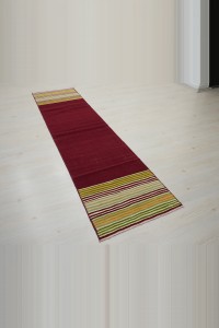 2x8.5 Red Gordes Kilim Rug Runner 63,258 - Turkish Rug Runner  $i