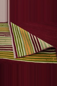 2x8.5 Red Gordes Kilim Rug Runner 63,258 - Turkish Rug Runner  $i