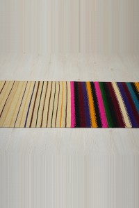 2x8 Minimalist Stripe Kilim Rug Runner 64,242 - Turkish Rug Runner  $i