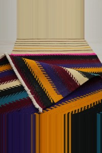 2x8 Minimalist Stripe Kilim Rug Runner 64,242 - Turkish Rug Runner  $i