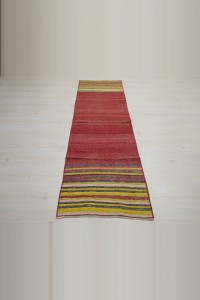 2x8 Red Gordes Kilim Rug Runner 62,234 - Turkish Rug Runner  $i