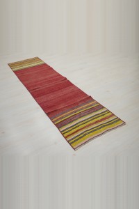 2x8 Red Gordes Kilim Rug Runner 62,234 - Turkish Rug Runner  $i