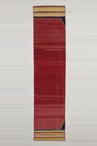 Turkish Rug Runner 2x9 Red Turkish Gordes Kilim Rug Runner 64,271