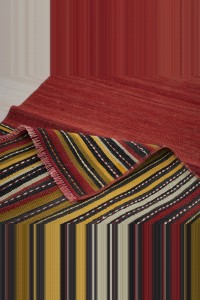 2x9 Red Turkish Kilim Rug Runner 68,256 - Turkish Rug Runner  $i