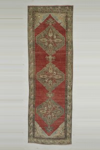 Turkish Rug Runner 3.3x10 Old Kirsehir Rug Runner. 100,309