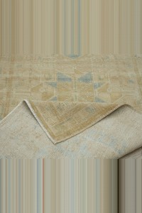 3.5x12 Blue Beige Vintage Persian Carpet Rug 106,347 - Turkish Rug Runner  $i