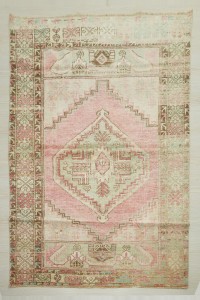 Turkish Carpet Rug 3.5x5.7 Old Turkish Kirsehir Carpet Rug 108,174