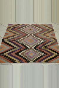 3.5x5 Small Size Turkish Kilim Rug. 106,120 - Turkish Kilim Rug  $i
