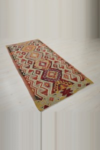 3.5x7.5 Old Esme Kilim Rug Runner 103,228 - Turkish Rug Runner  $i