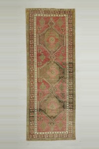 Turkish Rug Runner 3.5x9.5 Sun Faded Sivas Carpet Rug Runner. 108,289