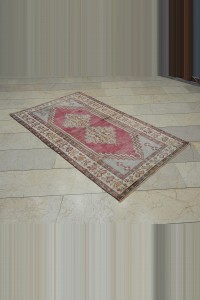 3.6x6 Old Vintage Turkish Carpet Rug 110,186 - Turkish Carpet Rug  $i